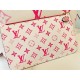 LV Colored Silk Print Neverfull Bag