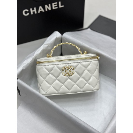 Chanel Perforated Handle Flap Bag