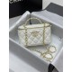 Chanel Perforated Handle Flap Bag