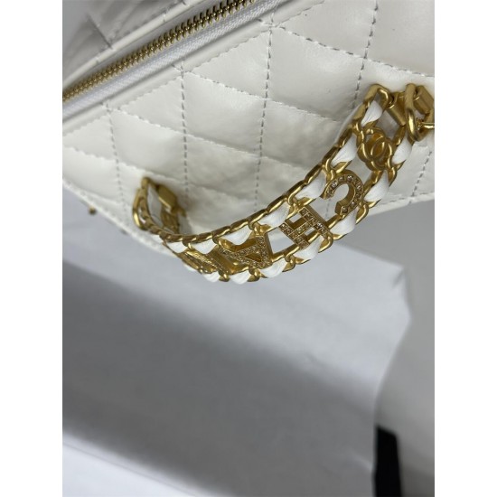 Chanel Perforated Handle Flap Bag