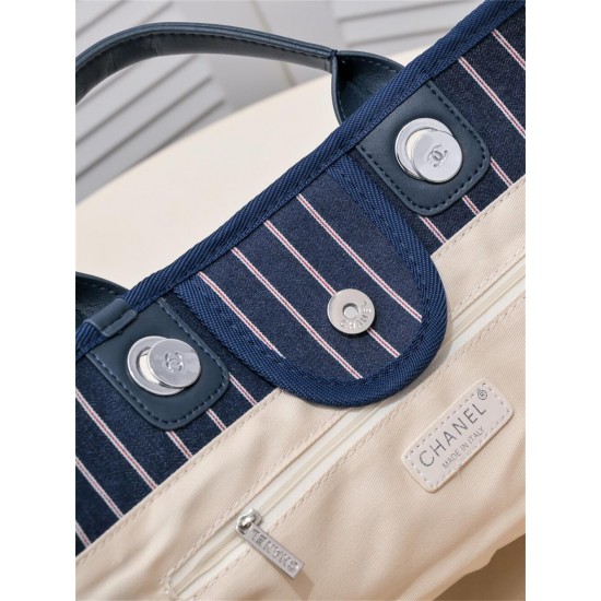 Chanel Beach Tote Denim Bag